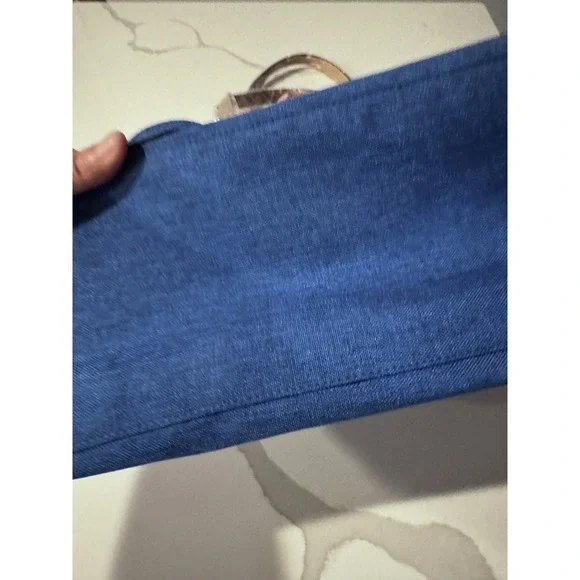 NWT Portovino City Tote Bag Blue Canvas Wine Purse With Hidden Insulated Compart - Picture 12 of 12